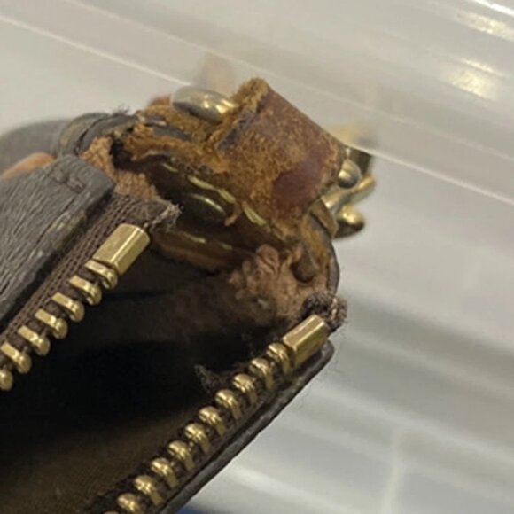 LOUIS VUITTON Eva 2Way Chain Shoulder Bag Monogram Leather Brown - Picture 11 of 15